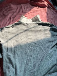 Grey Layered Long Sleeve Top