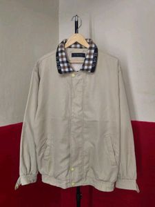 Men's Beige Bomber Jacket