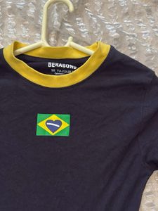 Brazil Graphic crop tee