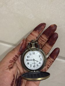 Vintage Pocket Watch Keychain