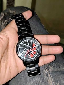 Unique Black Wrist Watch