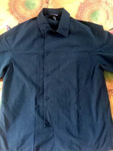 Men's Navy Blue Short Sleeve Shirt