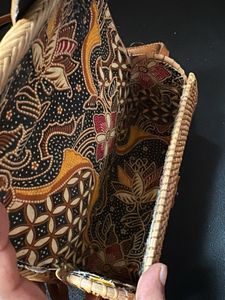 Bali Rattan Clutch Purse