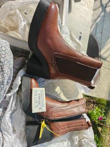 Chunky Heel Platform Boots