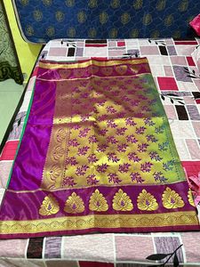 Vibrant Green Kanjeevaram Art Silk Saree