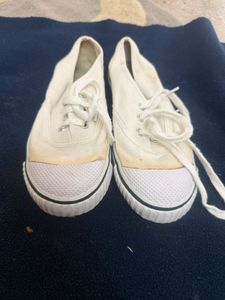 Classic White Canvas Sneakers