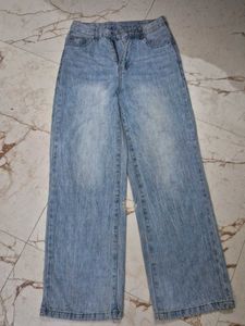 Light Wash Wide Leg Jeans