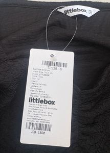 Littlebox Chic Black Textured Long Sleeve Top