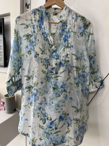 beautiful floral short kurti
