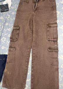 Brown Cargo Jeans