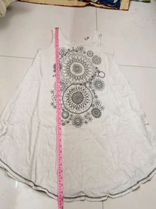 One piece dress, Off White Colour