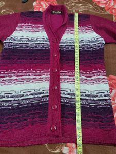 Stylish Striped Knit Cardigan