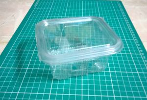200 pcs Hinged Rectangular Food Containers