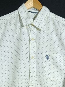 White and Blue Dotted Shirt (Men)