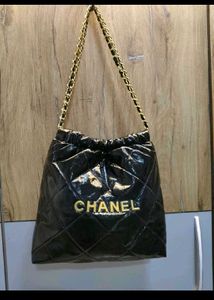 Chic Black Chanel Style Shoulder Bag