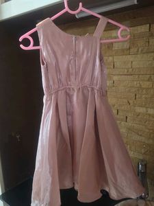 Beautiful Pink Party Dress with Flower Detail