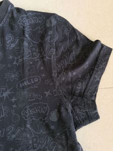 Dark Comic Print T-Shirt