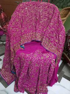 Pink 🩷 Full Work Saree