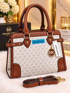 Michael Kors Monogram Satchel Bag