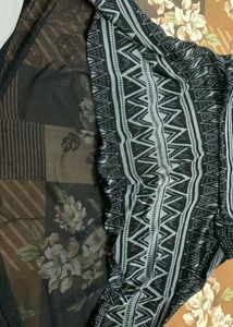 Boho Print Tie-Front top