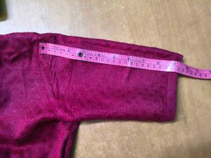 Maroon Short Kurta