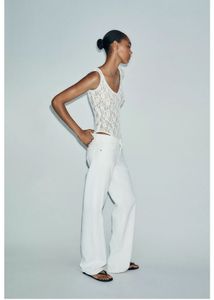 Zara celebs style White Lace Bodysuit