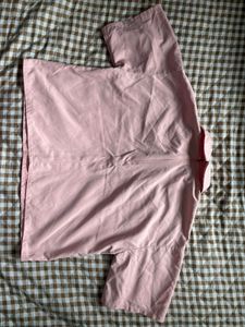 Soft Pink Collared Tunic Top
