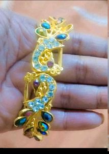 Gorgeous Peacock Crystal Cuff Bracelet