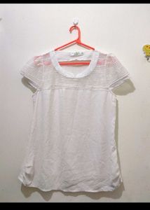 White Cap Sleeve Top