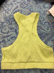 Zara Ribbed Racerback Tank Top