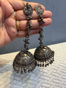Exquisite Peacock Jhumka Earrings