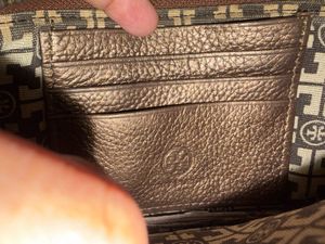 Tory Burch Gold Metallic Clutch Pouch