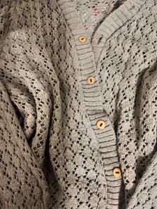 y2k/downtown Cozy Green Knit Cardigan