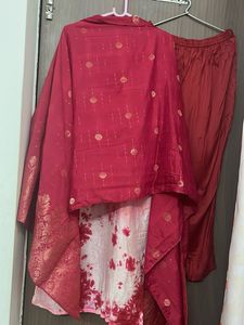 Stylish Tie-Dye Kurta Set with Dupatta for M &amp; L