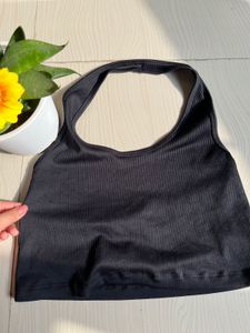 h n m black top with skirt