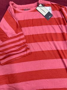 Striped Round Neck T-Shirt