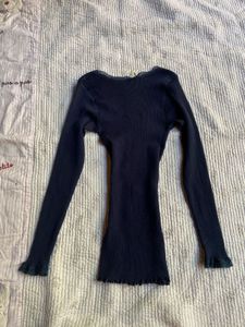 lace fitted full sleeve top