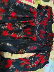 Elegant Floral Print Kurta