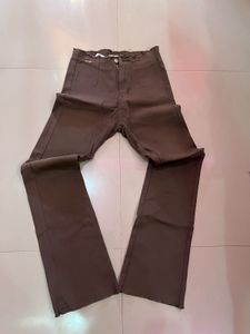 Flared Brown Pants