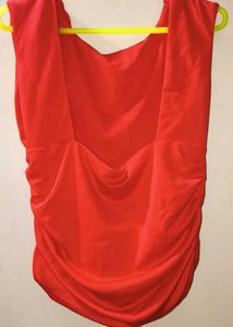 Ruched Deep back top