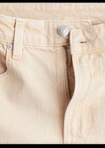 khaki high waist wide leg jeans