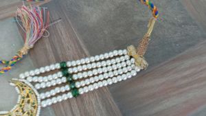 Elegant Pearl Choker Necklace Set