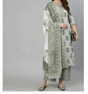 Women's Printed Kurta Set with Dupatta