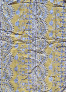 Yellow Block Print Sleeveless Top