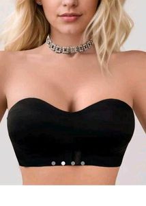Black Strapless Bra