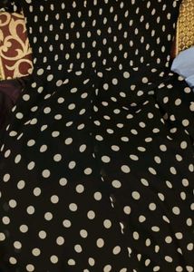Chic Polka Dot Black Dress