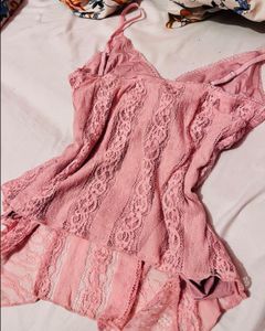 2000s Y2K Coquette Lace Cami