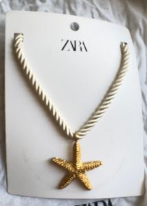 Limited Edition Zara Metalc Star Fish Necklace