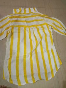Striped Men's Shirts - Yellow &amp; Navy