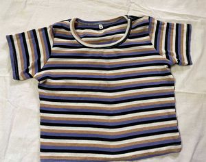 Striped Crop Top